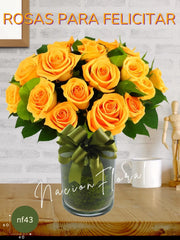 24 Rosas Naranja: Celebra con Vitalidad