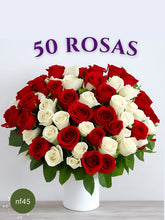 50 Rosas: Fusión de Pasión y Pureza