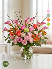 Alstroemerias y Callas: Fusión Vibrante