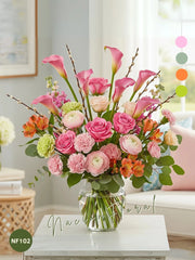 Alstroemerias y Callas: Fusión Vibrante