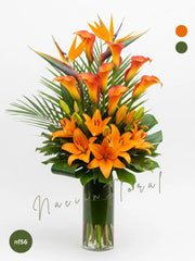 Callas y Lilies: Fuego Naranja