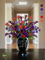 Callas y Lisianthus: Misterio Violeta