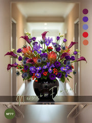 Callas y Lisianthus: Misterio Violeta