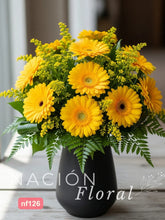 Gerberas Amarillas Contraste Vibrante