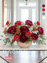 Elegancia Moderna: Arreglo de Peonías Vino y Anémonas