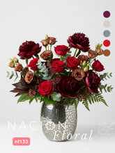 Arreglo Floral de Lujo en Vidrio Craquelado