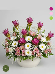 Brisa Serena flores curcuma con alstroemerias