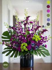 Orquídeas y Callas: Misterio Morado