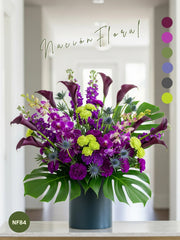 Orquídeas y Callas: Misterio Morado