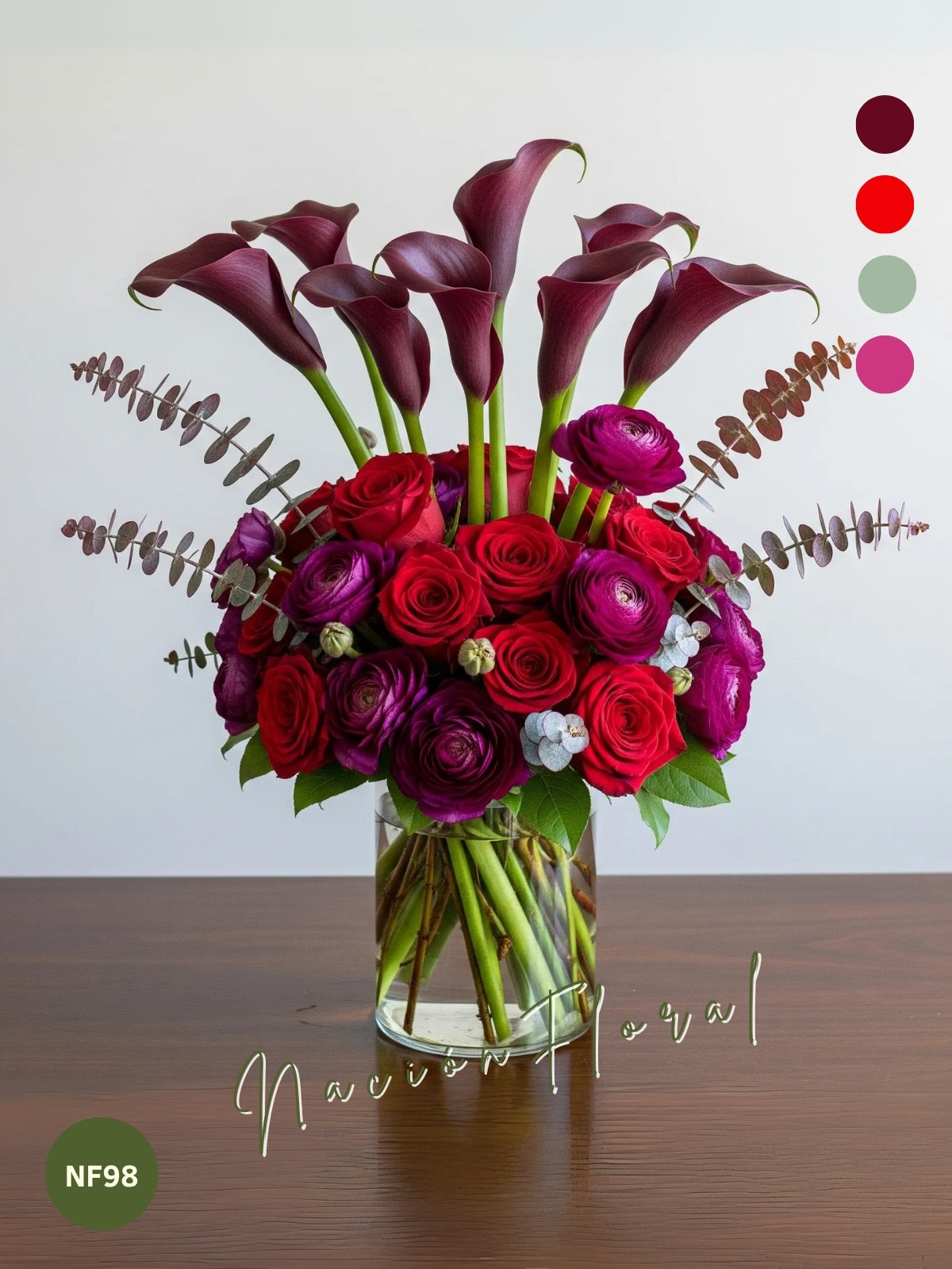 Rosas Rojas y Callas: Pasión Violeta