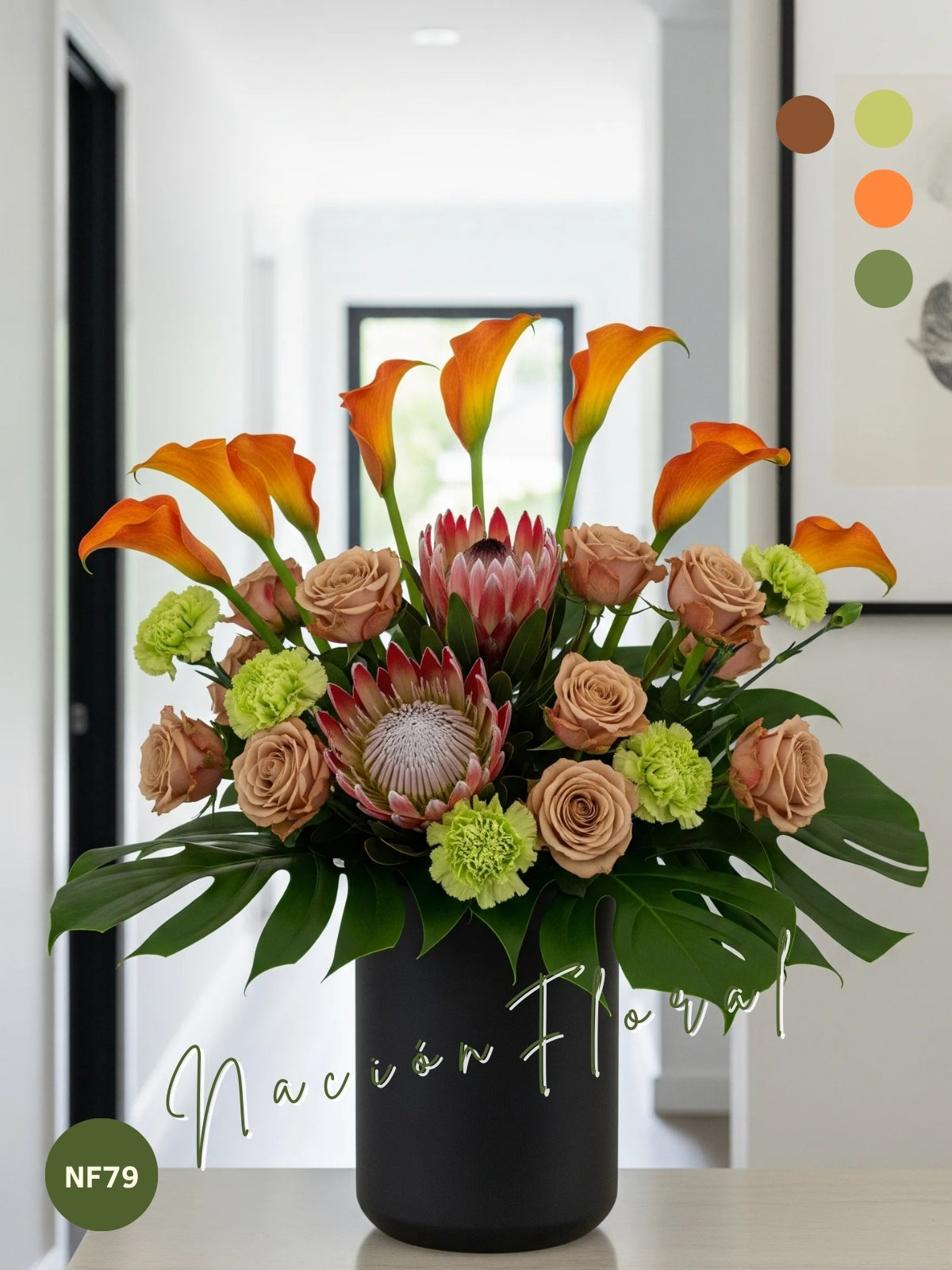 Rosas y Proteas: Exotismo Audaz