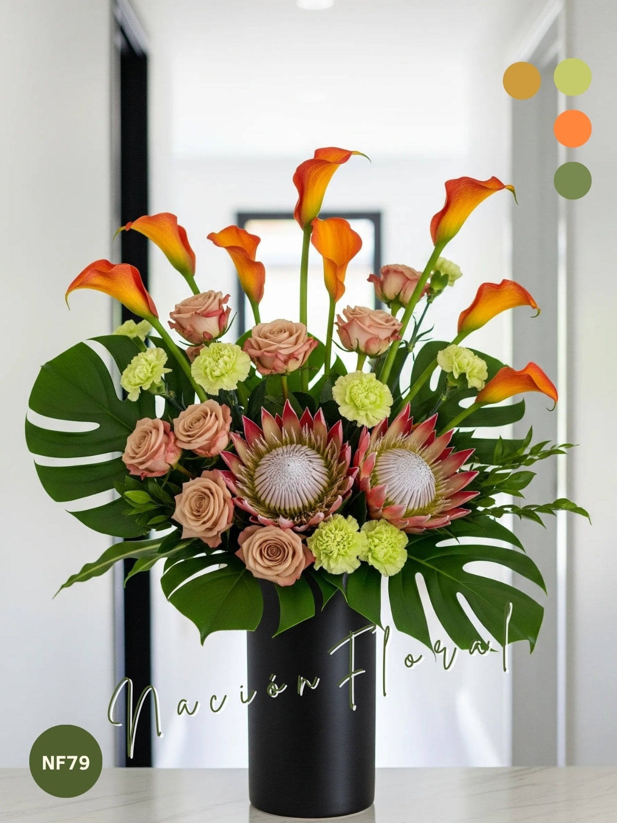 Rosas y Proteas: Exotismo Audaz