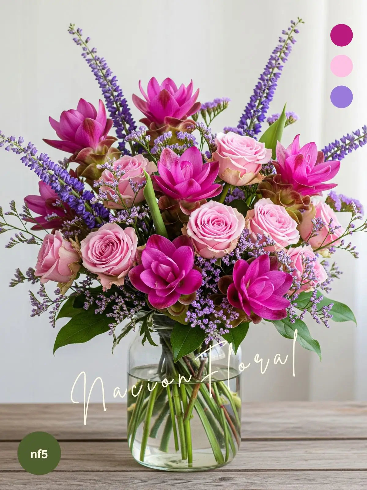 Jardín de flores curcuma