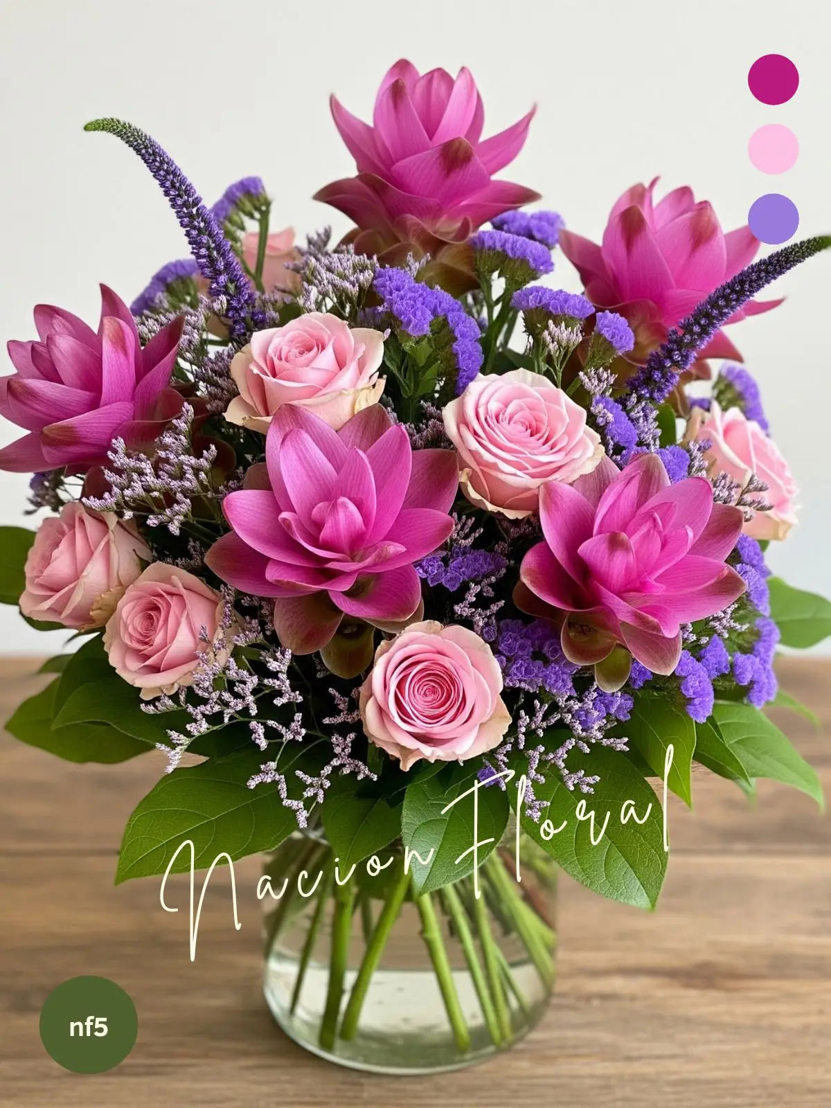 Jardín de flores curcuma