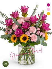 Arreglo floral curcumas verano radiante