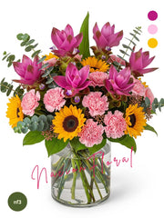 Arreglo floral curcumas verano radiante