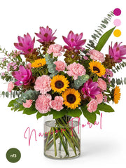 Arreglo floral curcumas verano radiante