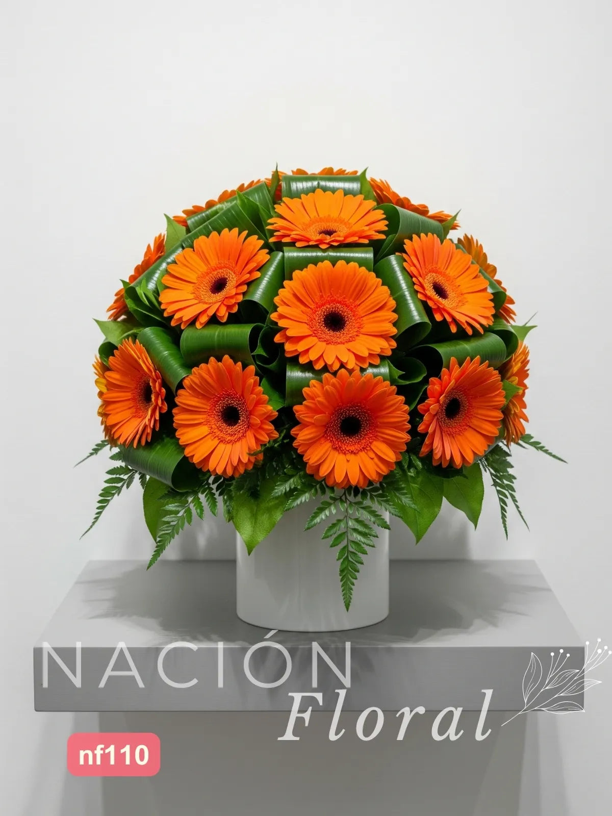 Gerberas Naranjas Floral Vibrante