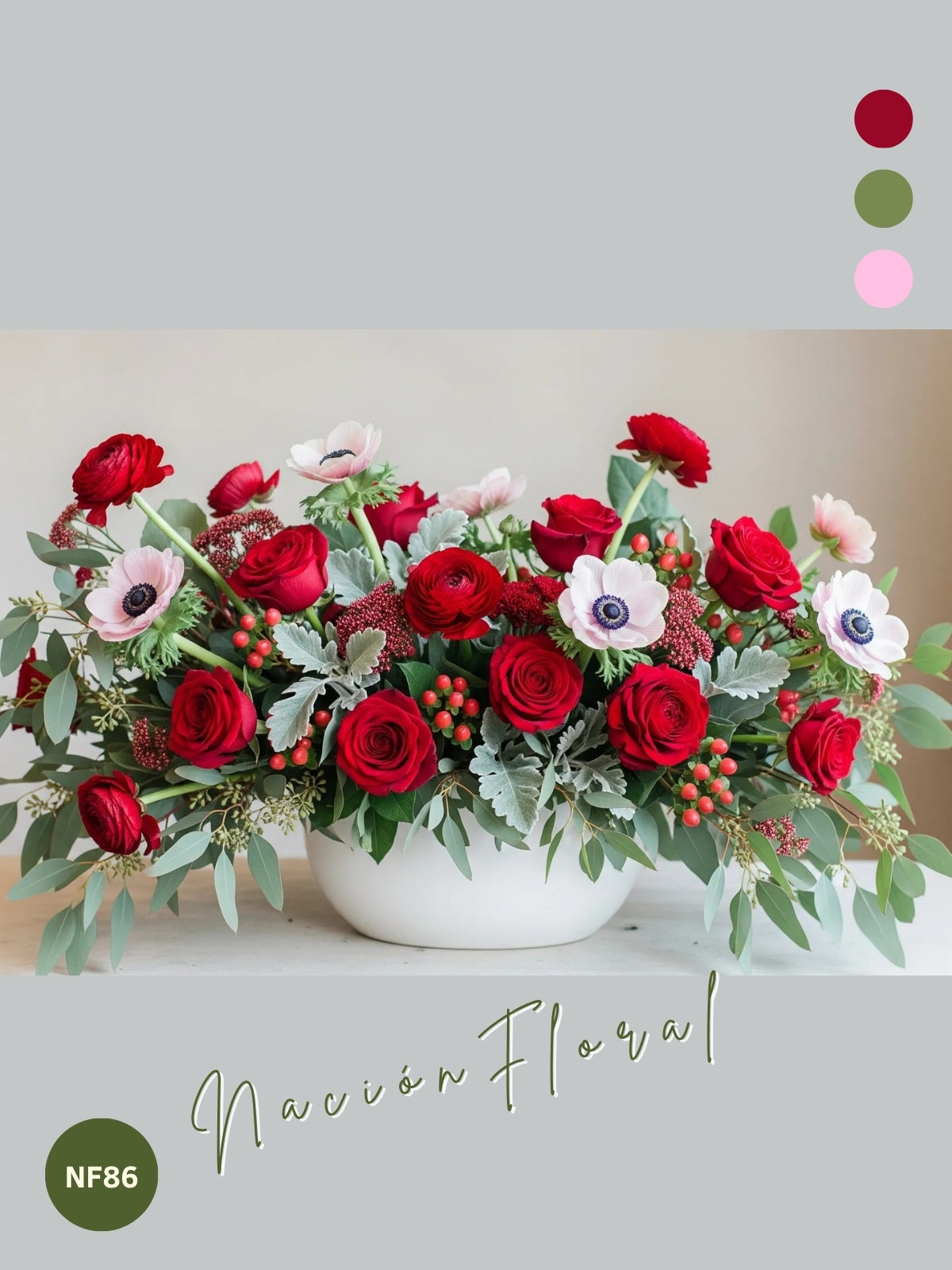 Rosas y Anémonas: Pasión Delicada