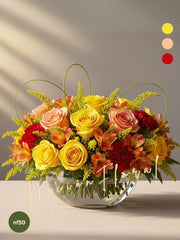 Rosas y Alstroemerias: Explosión Cítrica